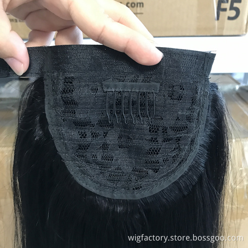 100 human hair ponytails extensions,ponytail clip ins human pony tail hair extensions,indian human hair wrap around ponytails